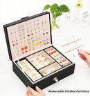 Womens Earring Jewelry Box for Girls Jewelry Earring Organizer Box Earring Holder Organizer for Girls Jewelry Organizer Earring Boxes for Women Girls Stud Earring Organizer Jewelry Box Black by TinyTreasures Baby Boutique