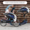 Kids Bike Helmet with Chin Guard, Adjustable Detachable Children’s Full Face Helmet for Girls and Boys, Cycling Helmets Skateboard, Scooter by TinyTreasures Baby Boutique