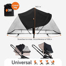 Baby Uma 2-in-1 Mosquito Net for Stroller & Stroller Sun Shade - UPF 50+ Baby Sun Protection, Breathable Blackout Mesh Baby Mosquito Net (+ Travel Bag) by TinyTreasures Baby Boutique