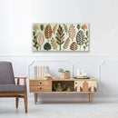 Boho Wall Art Chic Home Wall Art Modern Bohemian Feather Green Canvas Wall Art Decor For Apartment Dorm Living Room Bedroom Nursery Backdrop 20"W X 40"L Ready To Hanging by CozyNest Decor
