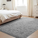 4x6 Area Rug for Living Room: Fluffy Shag Soft Washable Rugs Fuzzy Plush Indoor Carpet for Bedroom Nursery Playroom Dorm Kids Girls Boys Room (Grey, 4'x6') by TinyTreasures Baby Boutique