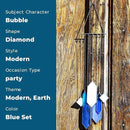 Stained Glass Window Hanging Sun Catcher - Blue Wall Art, Earth Tones Modern Design, Fully Assembled, Ready to Hang, Home or Garden Decor by GreenHaven Gardens
