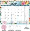 Calendar 2024-2025 Planner Wall Hanging Spiral Bound Magnetic Fridge Calendars 15" x 12", Use Jan 2024 - Jun 2025 by TinyTreasures Baby Boutique