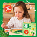 jackinthebox Poke Poke Art – Animals Theme, Mess-Free Fabric Art and Craft, Flower Pressing Kits, Gift for Kids, Girl Gifts, Boy Gift, Toys for Girls and Boys Ages 4 5 6 7 8 by TinyTreasures Baby Boutique