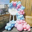 Pink and Blue Balloons 12 Inch Pastel Light Baby Blue Pink White Party Balloon with Confetti Latex Balloons for Gender Reveal Boy or Girl Princess Birthday Bridal Baby Shower Party Decorations by CozyNest Decor