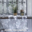 Christmas Tree Light 200 LEDs 73ft Green Cable Wire Fairy String Twinkle Lights Plug in 12 Modes for Xmas Party, Outdoor, Garden, Wedding, Home Decoration (White) by GreenHaven Gardens