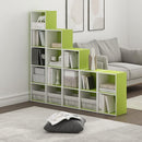 Furinno Luder Bookcase / Book / Storage, 2-Tier Cube, Green/White by TinyTreasures Baby Boutique