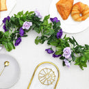 JUSTOYOU 2 Pack (15.8FT) Fake Rose Garland, Artificial Roses Vines Flower Garland Hanging Floral Vine Wedding Home Backdrop Party Arch Arrangement Decoration by GreenHaven Gardens