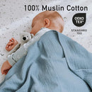 GLLQUEN BABY Muslin Swaddle Blankets,3-Pack Receiving Blanket for Newborn Boys and Girls,Baby Swaddle Blanket Unisex, Elephant,Baby Essentials, Registry & Gift, 40 x 38 inches by TinyTreasures Baby Boutique