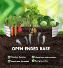 Raised Garden Bed, Outdoor Galvanized Planter Boxes, Galvanized Garden Beds Outdoor with Metal Plant Stakes, Large Raised Garden Stock Tank, Garden Beds for Vegetables Planter 4×2×1ft by GreenHaven Gardens