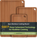 Bamboo Cutting Board, Durable Wood Cutting Boards for Kitchen with Deep Juice Grooves & Built-in Handles, Ideal Charcuterie & Chopping for Meat, Vegetables and Fruits Ideas Kitchen Gift for Home Cooks by GreenHaven Gardens