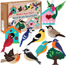 CiyvoLyeen Wild Birds Sewing Craft Kit Animal Sewing Kit for Boys and Girls Beginners Set of 12 Sewing Projects Gift for Kids by TinyTreasures Baby Boutique