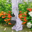 Solar Garden Statues Outdoor Decor- Yard Decorations for Patio, Balcony, Backyard, Lawn Ornaments - Elephants Figurines with LED Light- Unique Birthday House Warming Gifts for Women, Mom, Grandma by CozyNest Decor
