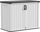 Devoko Outdoor Storage Cabinet 26 Cu Ft with Lockable Doors, Horizontal Storage Shed Waterproof Patio Tools Storage Box for Sofa Cushions, Gardening Tools and Accessories (White) by GreenHaven Gardens
