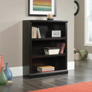 Sauder 3 Tier Book Shelf Wooden Bookcase Multipurpose Bookshelf for Home Office, Living Room, in Estate Black by CozyNest Decor