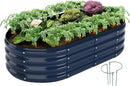 Raised Garden Beds Outdoor Galvanized Planter Raised Garden Bed 4x2x1ft Flower Garden Bed by GreenHaven Gardens
