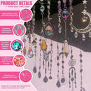 10 Sets DIY Suncatcher Kits 500PCS Valentine's Day Suncatchers Craft Kits Heart Suncatcher Ornaments DIY Sun Catchers Kit for Adults Valentine's Day Home Wedding Garden Decor Favors Gift (Love shape) by GreenHaven Gardens