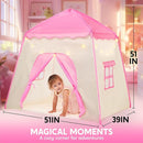 JOYIN Pink Princess Tent for Girls with LED Star Lights-Indoor & Outdoor Large Playhouse Kids Castle Play Tent for Children Indoor and Outdoor Games by TinyTreasures Baby Boutique