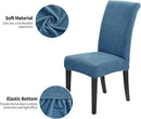 Joccun Chair Covers for Dining Room Set of 6,Chair Slipcovers Stretch Dining Room Chair Covers Seat Protector,Washable Parsons Chair Cover for Home,Hotel,Banquet(Dark Blue,6 Pack) by CozyNest Decor
