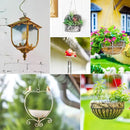 RIFNY Silver Hanging Chains with Hooks, 10 Pieces 20 Inch Chain for Hanging Bird Feeders Planters Baskets Billboards Lanterns Wind Chimes Ornaments Silver 20 inch by GreenHaven Gardens