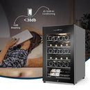 24 Bottles Wine Cooler Refrigerator, Small Wine Fridge Mini Wine Fridge Countertop with Glass Door Wine Cellars for Red Wine, Champagne, Dry White Wine, Sparkling Wines by CozyNest Decor