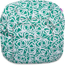 Posh Creations Structured Comfy Bean Bag Chair for Gaming, Reading, and Watching TV, Sonoma Lounge, Canvas - Roses Mint by TinyTreasures Baby Boutique