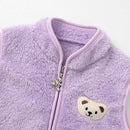 Baby Boys Girls Fleece Vest Zip Up Cute Bear Jackets Fuzzy Fall Winter Warm Clothes Newborn Outwear for Toddler Infant by TinyTreasures Baby Boutique
