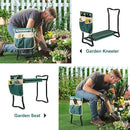 SONGMICS Garden Kneeler and Seat, Multifunctional Garden Kneeling Bench, Gardening Gifts for Women Men, Folding Gardening Stool, with 1 Tool Bag, 6-Inch Wide Kneeling Pad, Dark Green UGGK49L by GreenHaven Gardens
