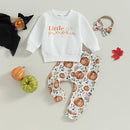 0-4T Toddler Boy Girl Halloween Outfit Fall Clothes Ghost Long Sleeve Sweatshirt Top Pants Baby Halloween Clothes by TinyTreasures Baby Boutique
