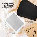 4-Pack Inkless Baby Hand and Footprint Kit - Mess Free Ink Pad for Newborn Keepsake, Dog Nose & Paw Print Kit, Clean Touch Ink Pad for Baby Hand & Footprints, Ideal New Mom Gifts (Gold/Silver, L) by TinyTreasures Baby Boutique
