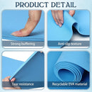 10 Pack Yoga Mats Bulk, 68'' x 24'' x 4mm Thick Yoga Mats for Kids and Adult Gym Mats Bundle Latex Free Exercise Mats with Non Slip Texture for Outdoor Yoga, Pilates or Workout by TinyTreasures Baby Boutique