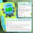 Vvinca Walkie Talkies for Kids Rechargeable Toys for Ages 5-7, Long Range 22 Channels 2 Way Kids Walkie Talkie with Flashlight for Camping Hiking Indoor Outdoor 3 4 5 6-12 Boy Girl Christmas Birthday by TinyTreasures Baby Boutique