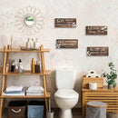FENCORDAR 4 Pieces Brown Wall Decor Bible Verses Bathroom Decor Wooden Farmhouse Office Christian Wall Art Religious Art for Women Office Home Bedroom Living Room Decor(Brown 10x4) by CozyNest Decor
