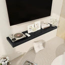 Black Floating Shelves 48 Inch Long, 12 Inch Deep Floating Shelves for Wall, 48 x 12 Large Wall Shelves for Home Storage & Display, 2" Thicked Floating Shelf for Bedroom, Living Room, 1 Pack by CozyNest Decor