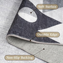 HOMFINE Washable Modern Area Rug - Geometric Style 9x12 Rugs for Living Room, Bedroom, Machine Washable Rug Soft Non Slip Non Shedding Area Rug - Grey, 9'x12' by TinyTreasures Baby Boutique