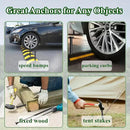 16 Inch Rebar Stakes 20 Pack Heavy Duty Ground Anchors 1/2 Inch Diameter Galvanized Steel Asphalt Anchoring Metal Spikes for Speed Bump, Parking Curb and Camping Tent by CozyNest Decor