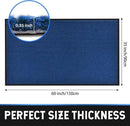 Heavy Duty Entrance Mats, Indoor and Outdoor Durable Rubber Door Mat, Easy Clean Waterproof Anti-Slip Doormat, Low Profile Floor Front Doormat Rugs for Entryway, Patio, Garage 60" x 35" Blue by GreenHaven Gardens