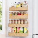 Magnetic Spice Rack for Refrigerator, Kitchen Organizer and Storage Shelf, Woodgrain (4 Pack)… by CozyNest Decor