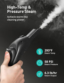 Steam Cleaner, 293°F 58 PSI Powerful Multipurpose Handheld Steam Mop for Home Use, 21 Attachments, 50Oz Capacity, Heavy Duty Steamer for Carpets, Floors, Cars, Tiles, Crack Cleaning, Titanium by TinyTreasures Baby Boutique
