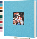 Spbapr Large Photo Album Self Adhesive 4x6 5x7 8x10 10x12 Pictures Magnetic Scrapbook 40 Blank Pages Linen Cover DIY Album with A Metal Pen by TinyTreasures Baby Boutique