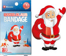 BioSwiss Bandages, Santa Claus Shaped Self Adhesive Bandage, Latex Free Sterile Wound Care, Fun First Aid Kit Supplies for Kids, 24 Count by TinyTreasures Baby Boutique