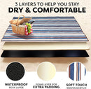 scuddles 60" x 80" Extra Large Outdoor Picnic Blanket – Waterproof, Foldable Travel Mat for Beach, Camping, Grass, Lawn, Park – Dual Layer, Sand-Free, Soft Throw Rug Fits 4 Adults, Summer Accessories by TinyTreasures Baby Boutique