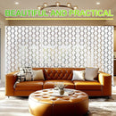 Outdoor Privacy Screen,72" H×47" W Metal Privacy Screen, Freestanding Privacy Fence Panels for Patio