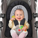 COOLBEBE Upgraded 3-in-1 Babybody Support & Strap Covers Set for Newborn Infant - Extra Soft Car Seat Insert Cushion Pad, Perfect for Carseats, Strollers, Swing, Black by TinyTreasures Baby Boutique