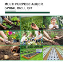 4 Pack Garden Ground Earth Spiral Drill Bit for 3/8" Hex Drive Drill, Auger Drill Bits for Bulbs Planting, Hole Digger Flowers,Bedding Digging Plant Rapid Planter Tool by GreenHaven Gardens