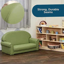 Children's Factory As We Grow Chair and Couch, Flexible Seating for Daycare or Preschool, Kids Reading Couch, Playroom Furniture, Sage by CozyNest Decor