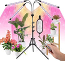 LED Grow Lights for Indoor Plants with 15-60 inches Adjustable Tripod Stand Plant Light with 4/8/12H Timer with Remote Control… by GreenHaven Gardens