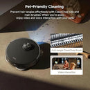 Mova P50 Pro Ultra Robot Vacuum and Mop, 19,000Pa Suction with Anti-Tangle Brush, Removable & Liftable Mop for Carpet & Floor, 167℉ Mop & Washboard Self Drying & Cleaning, Auto Empty & Refill, Black by CozyNest Decor