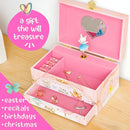 Musical Ballerina Kids Jewelry Box - Girls Jewelry Box with Mirror, Ballerina Gifts for Little Girls, Unicorn Toys for Girls Age 4-6 by TinyTreasures Baby Boutique