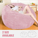 Large Bean Bag Chair, 6FT Giant Beanbag Chairs with Memory Foam Filled, Bean Bag Chairs for Adults, Ultra Soft Lazy Sofa for Living Room Bedroom (Pink) by CozyNest Decor